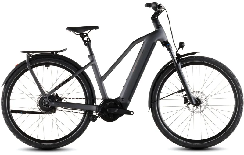 Cube Kathmandu Hybrid Comfort Pro 800 Trapeze Electric Bike 2026 Slabgrey/Black
