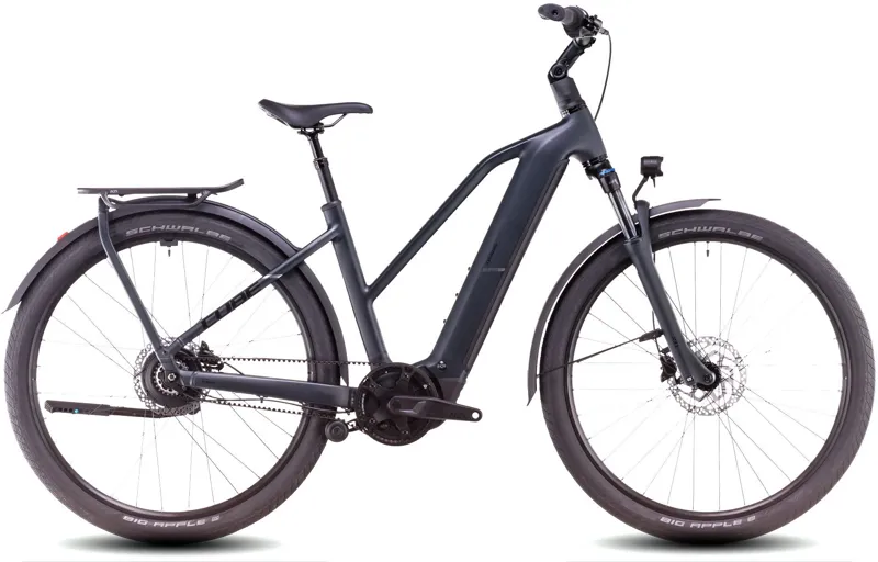 Cube Kathmandu Hybrid Comfort Pro Trapeze Electric Bike 2025 Night/Chrome