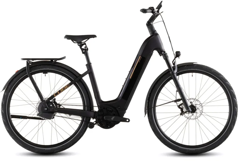 Cube Kathmandu Hybrid Comfort SLX Easy Entry Electric Bike 2026 Solareclipse/Gold