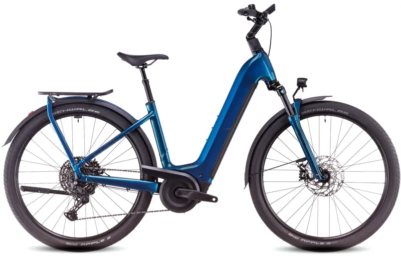 Cube Kathmandu Hybrid EX Easy Entry Electric Bike 2025 Electricblue/Chrome