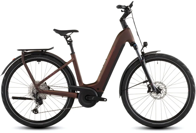 Cube Kathmandu Hybrid Pro 800 Easy Entry Electric Bike 2026 Sunglow/Chrome