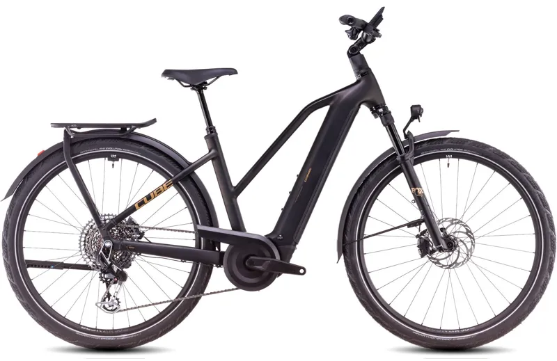 Cube Kathmandu Hybrid SLT Trapeze Electric Bike 2025 Golddust/Black