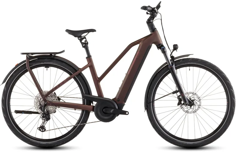Cube Kathmandu Hybrid Pro 800 Trapeze Electric Bike 2026 Sunglow/Chrome
