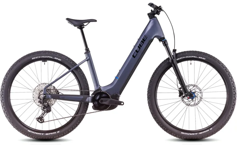 Cube Reaction Hybrid Pro 800 Easy Entry Electric Bike 2025 Metallic Grey/Black