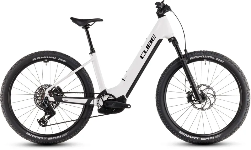 Cube Reaction Hybrid SLT Easy Entry Mountain Bike 2025 Metallic White/Black