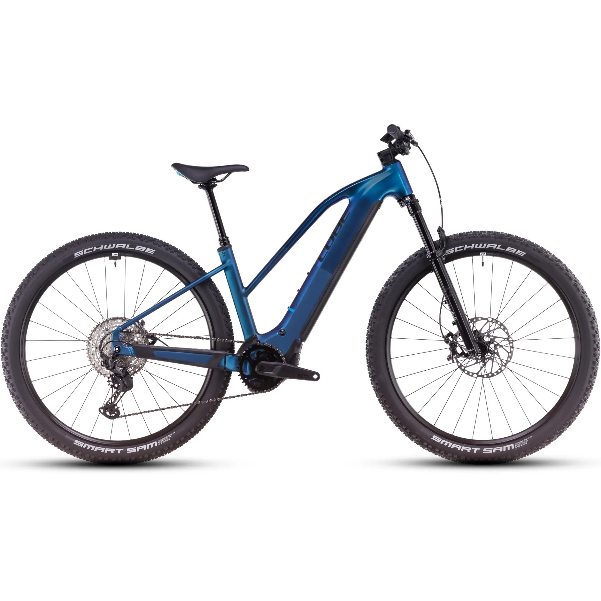 Cube Reaction Hybrid SLX Trapeze Mountain Bike 2025 Nebula/Blue