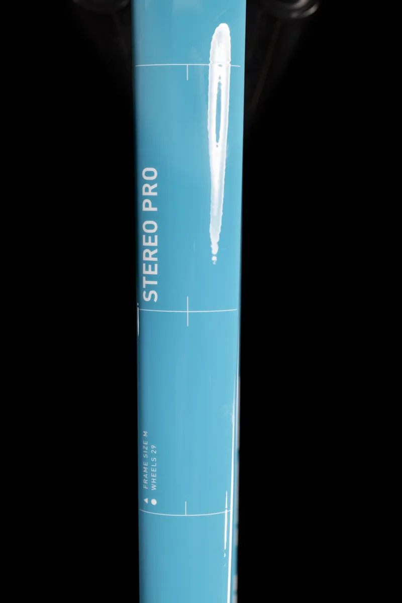 Cube Stereo 120 Pro Mountain Bike 2022 Blue/White-3