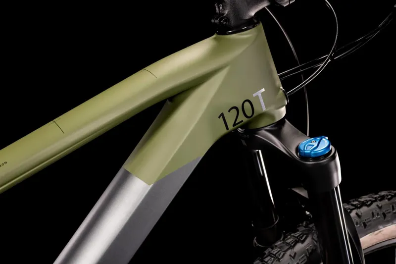 Cube Stereo 120 HPC TM Mountain Bike 2022 Grey/Olive-4