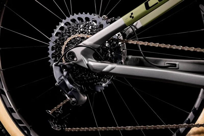 Cube Stereo 120 HPC TM Mountain Bike 2022 Grey/Olive-5