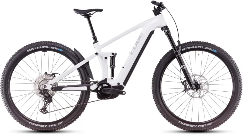 Cube Stereo Hybrid One44 EXC Electric Bike 2025 Metallic White/Black