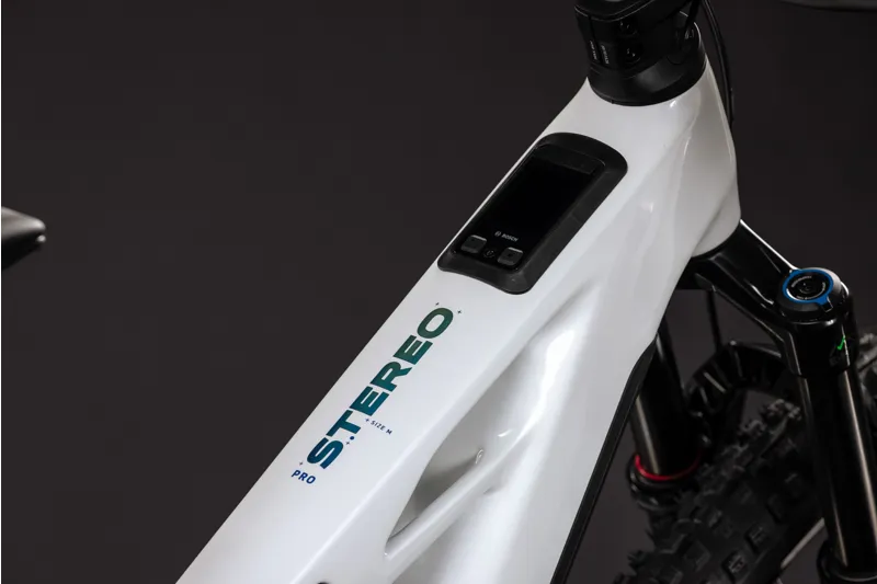 Cube Stereo Hybrid One44 HPC Pro 800 Elecrtric Bike 2027 Metallicwhite/Blue-1