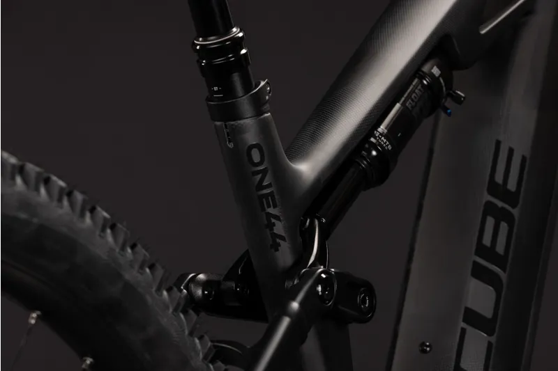 Cube Stereo Hybrid One44 HPC SLX 800 Elecrtric Bike 2027 Blackline-2
