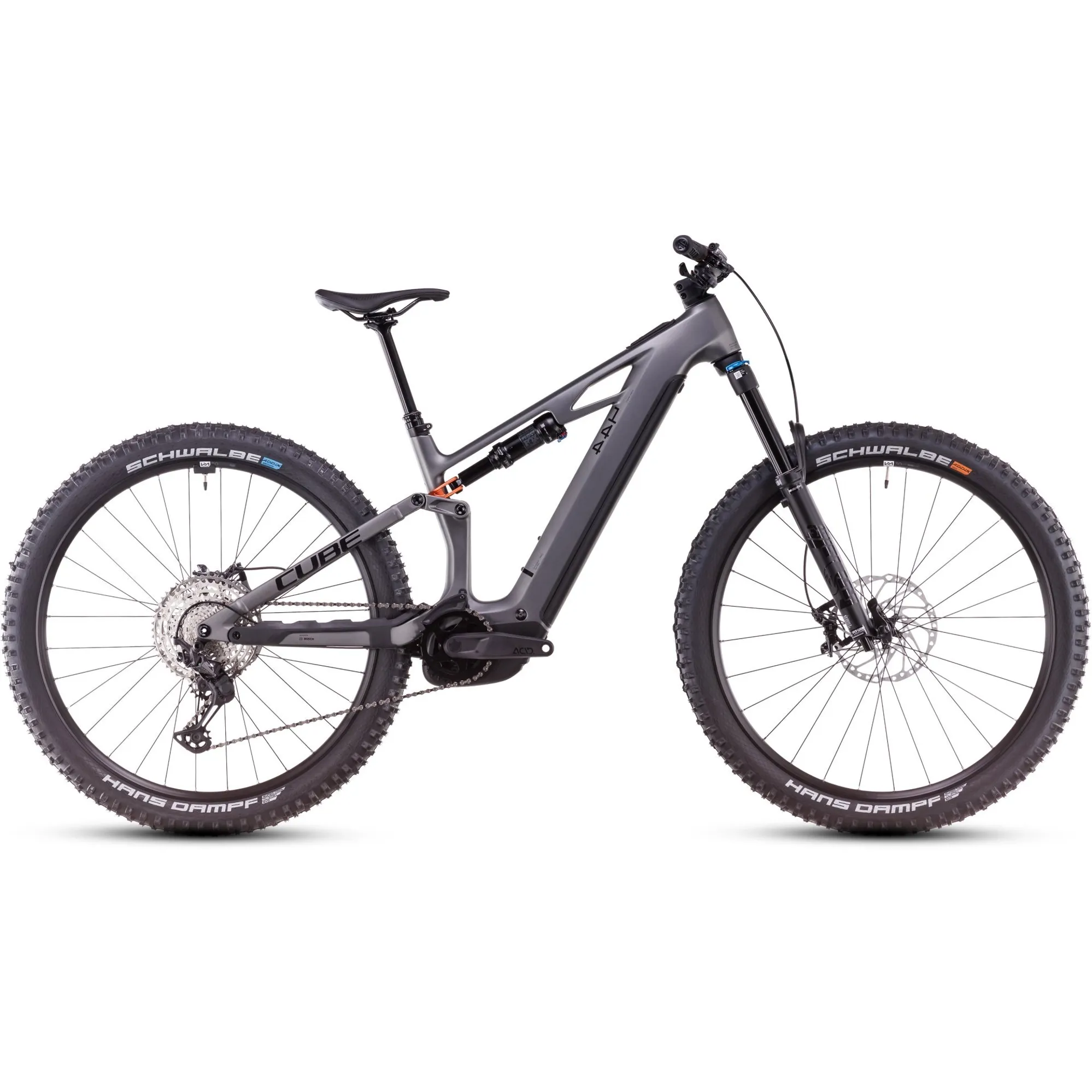 Cube Stereo Hybrid One44 HPC SLX 800 Electric Bike 2025 Slab Grey