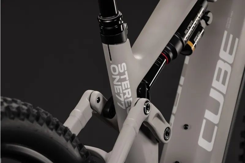 Cube Stereo Hybrid One77 HPC Race 800 Electric Bike 2027 Oatgrey/Yellow-2