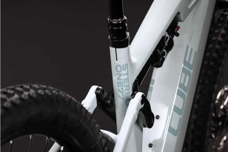 Cube Stereo Hybrid One77 HPC SLX 800 Electric Bike 2027 Hint of mint/Orange-2