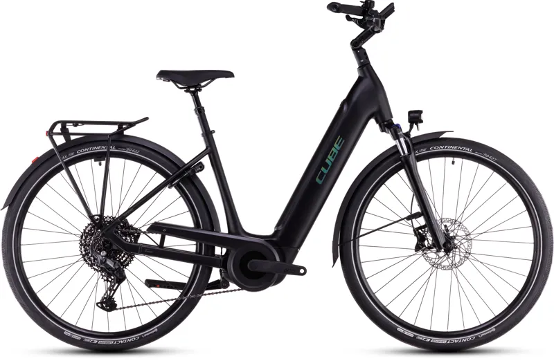Cube Supreme Hybrid Pro 625 Easy Entry Electric Bike 2025 Black/Spectral