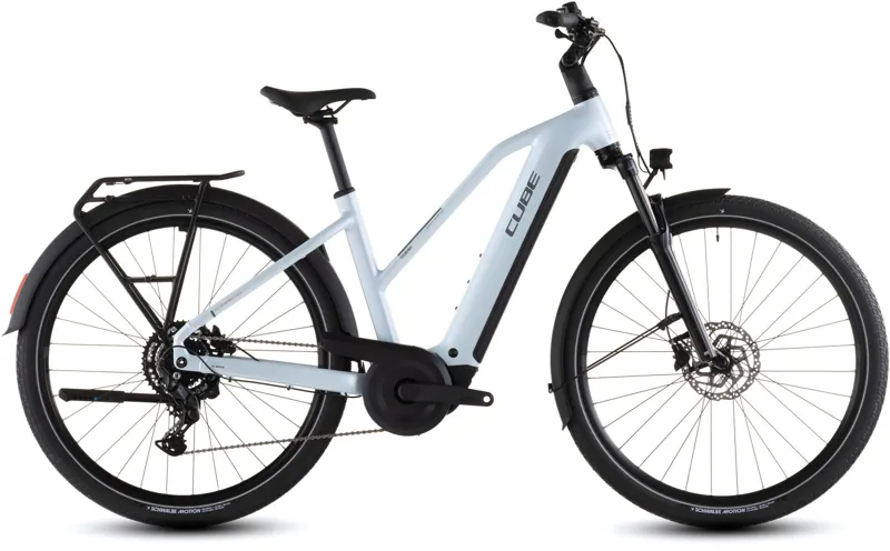 Cube Touring Hybrid One 600 Trapeze Electric Bike 2026 Glacier/Reflex