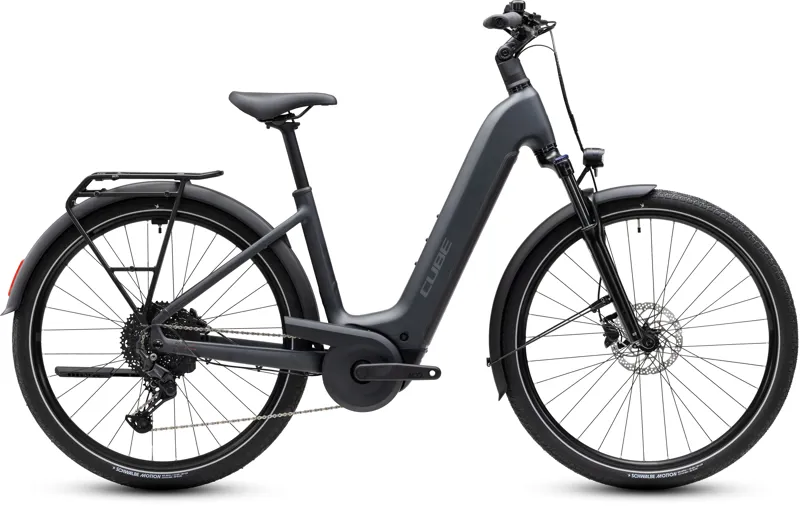 Cube Touring Hybrid One Easy Entry Electric Bike 2027 Grey/Coolgrey