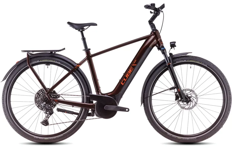 Cube Touring Hybrid Pro 625 Electric Bike 2025 Cinnamon/Orange