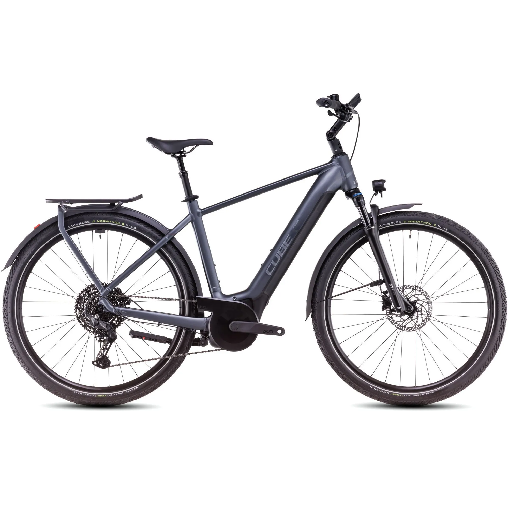 Cube Touring Hybrid Pro 625 Electric Bike 2025 Metallic Grey/Chrome