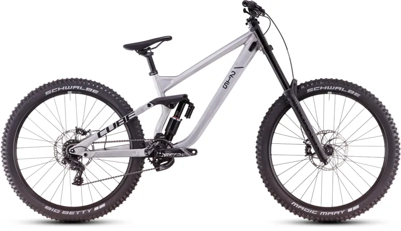 Cube Two15 Pro 27.5 Downhill Bike 2025 Raw Metal/Black