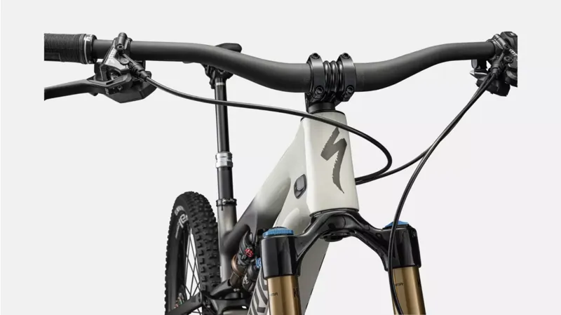 Specialized Levo SL S-Works Carbon Electric Bike 2023 Gloss White/Gunmetal/Silver Dust-2