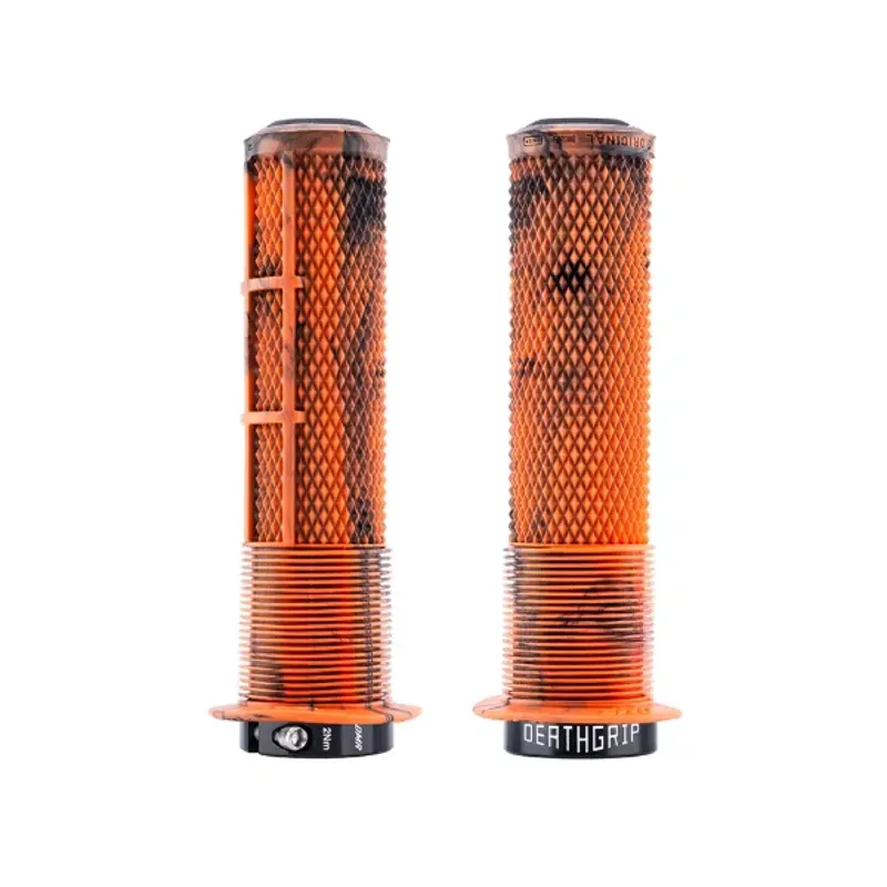 DMR DeathGrip 2 Grips Flanged Thin Orange Marble