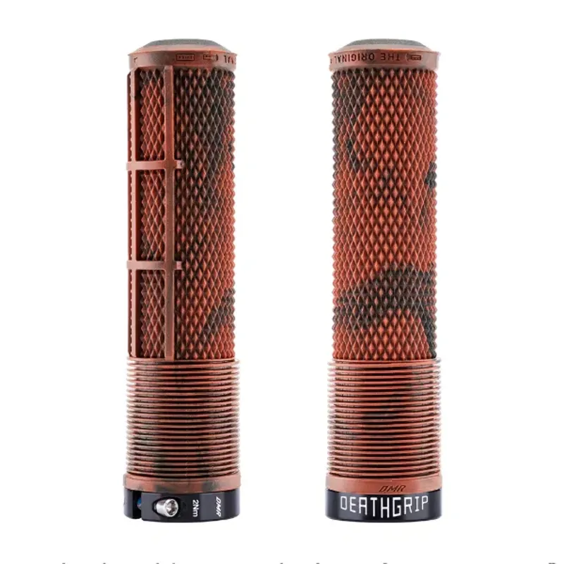DMR DeathGrip 2 Grips Non Flanged Thick Brown Marble