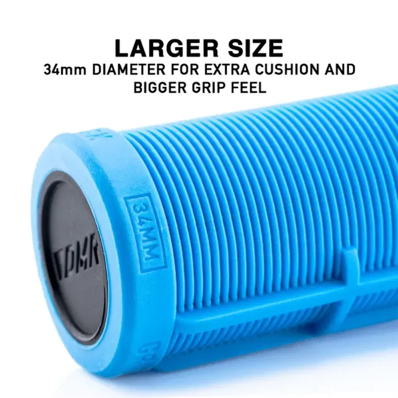 DMR Gridlock Lock-On Grips Blue -1