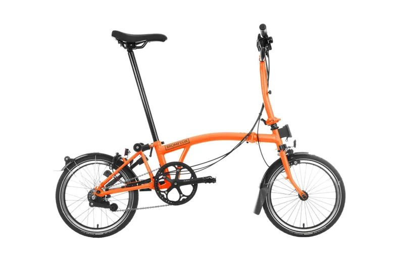 Brompton C Line Mid 6 Speed Folding Bike 2025 Sunset Orange
