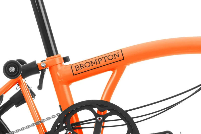 Brompton C Line Mid 6 Speed Folding Bike 2025 Sunset Orange-4