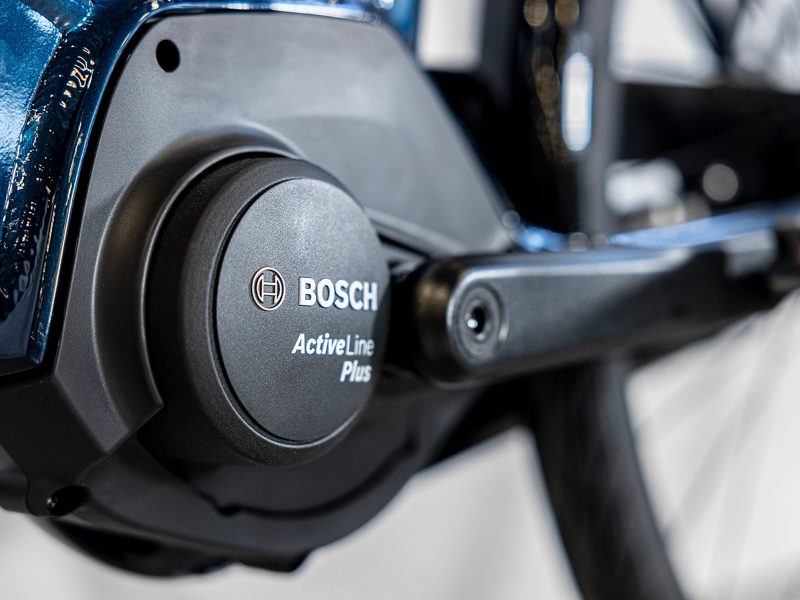 Trek District+ 2 Lowstep 400WH Electric Bike 2023 mulsanne Blue -5