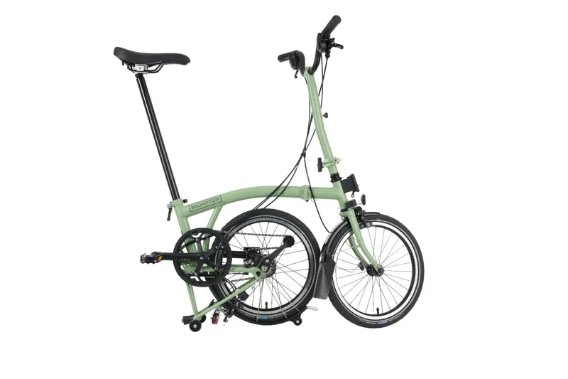Brompton C-Line Explore Low Bar Folding Bike 2023 Matcha Green-2