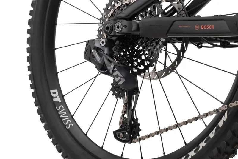 Whyte E-180 RSX MX Super Enduro Bike 2023 Matt Black/Burnt Orange And Gold-3