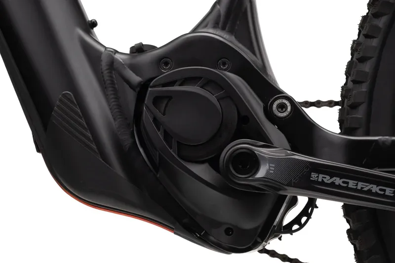 Whyte E-180 RSX MX Super Enduro Bike 2023 Matt Black/Burnt Orange And Gold-5