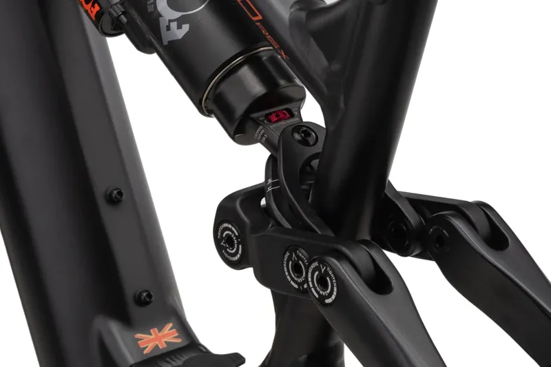 Whyte E-180 RSX MX Super Enduro Bike 2023 Matt Black/Burnt Orange And Gold-6