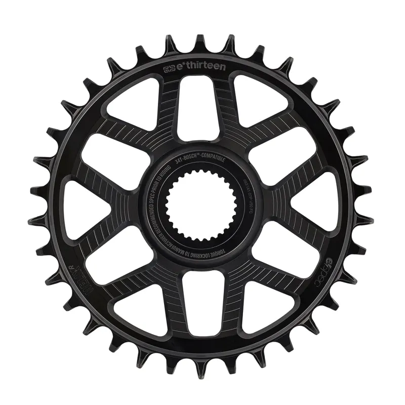E13 Helix R ESpec Bosch Gen4 DM Shimano Sram 11/12 Speed Chainring Black