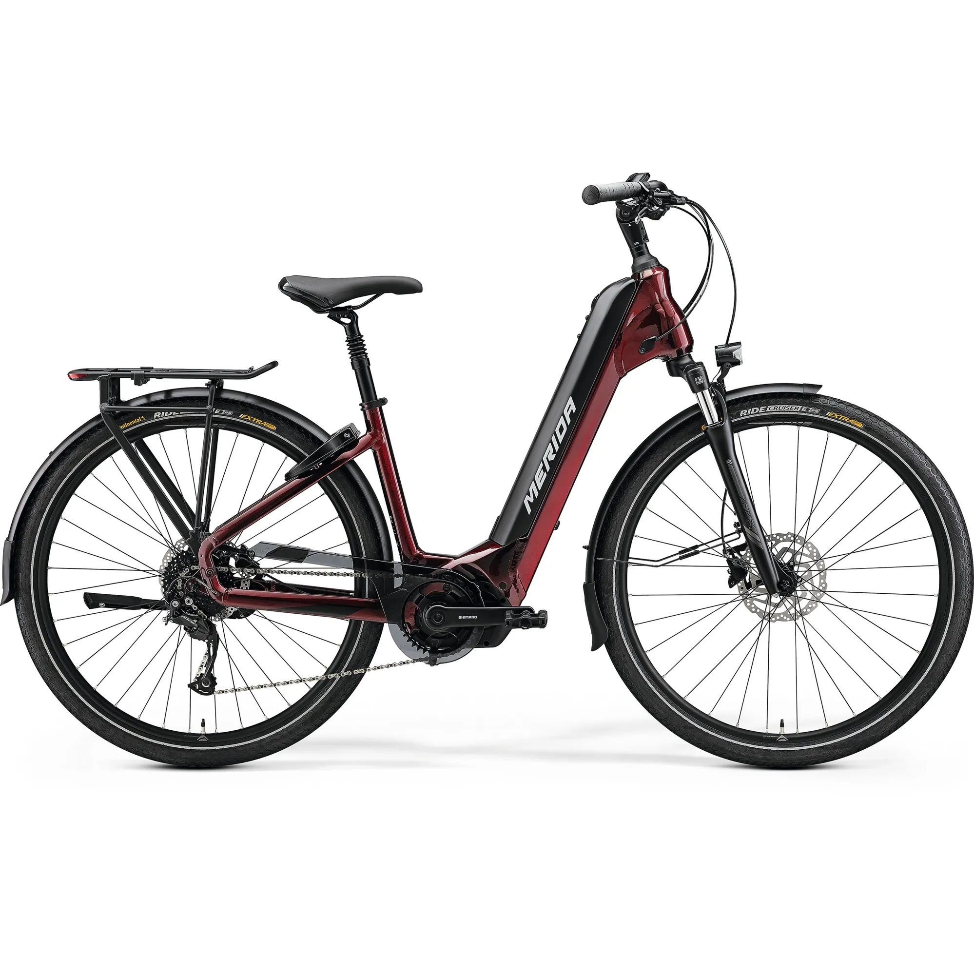 Merida Espresso City 400 EQ Electric Hybrid Bike 2022 Red Black