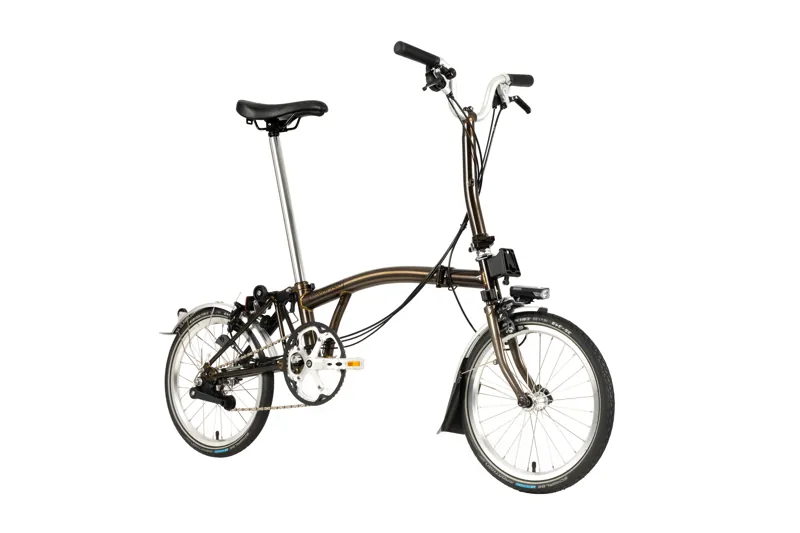 Brompton C-Line Explore Mid Bar Folding Bike 2022 Black Laquer-1