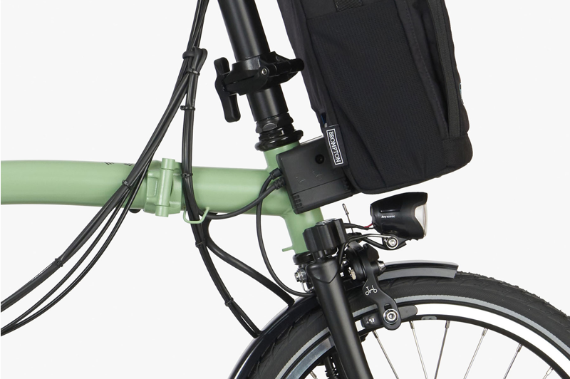 Brompton Electric C-Line High Bar Folding Bike 2023 Matcha Green-5