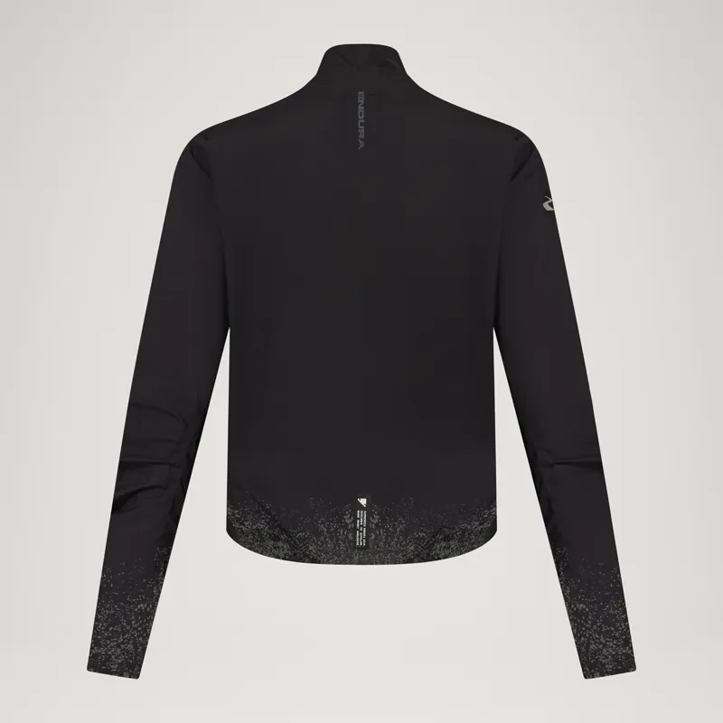 Endura AllTrack Race Cape Jacket Black Reflective Print-1