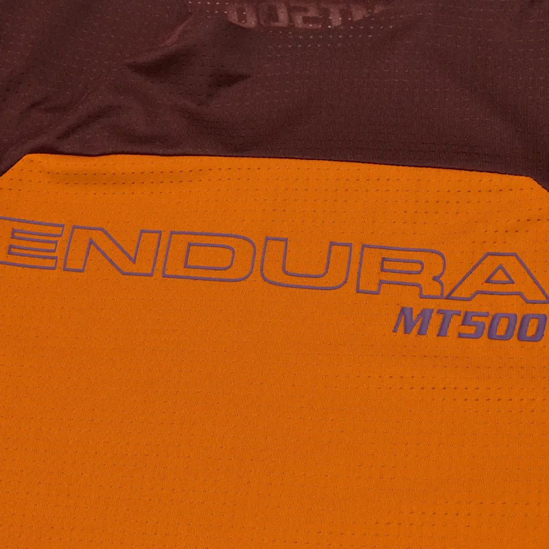 Endura MT500Jr Burner Kids Long Sleeve Jersey End Orange-2