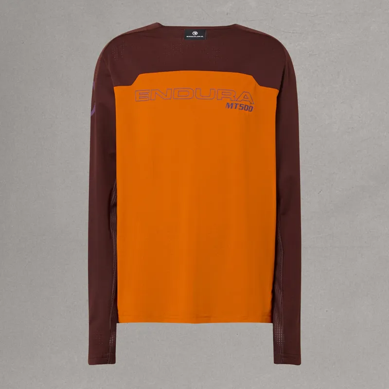 Endura MT500Jr Burner Kids Long Sleeve Jersey End Orange