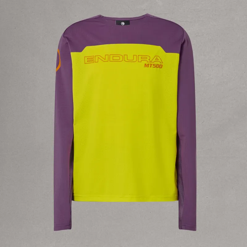 Endura MT500Jr Burner Kids Long Sleeve Jersey End Citrus
