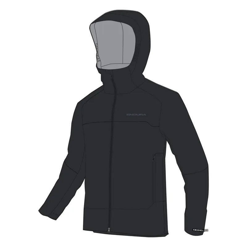 Endura MT500 Kids Waterproof Jacket - Black