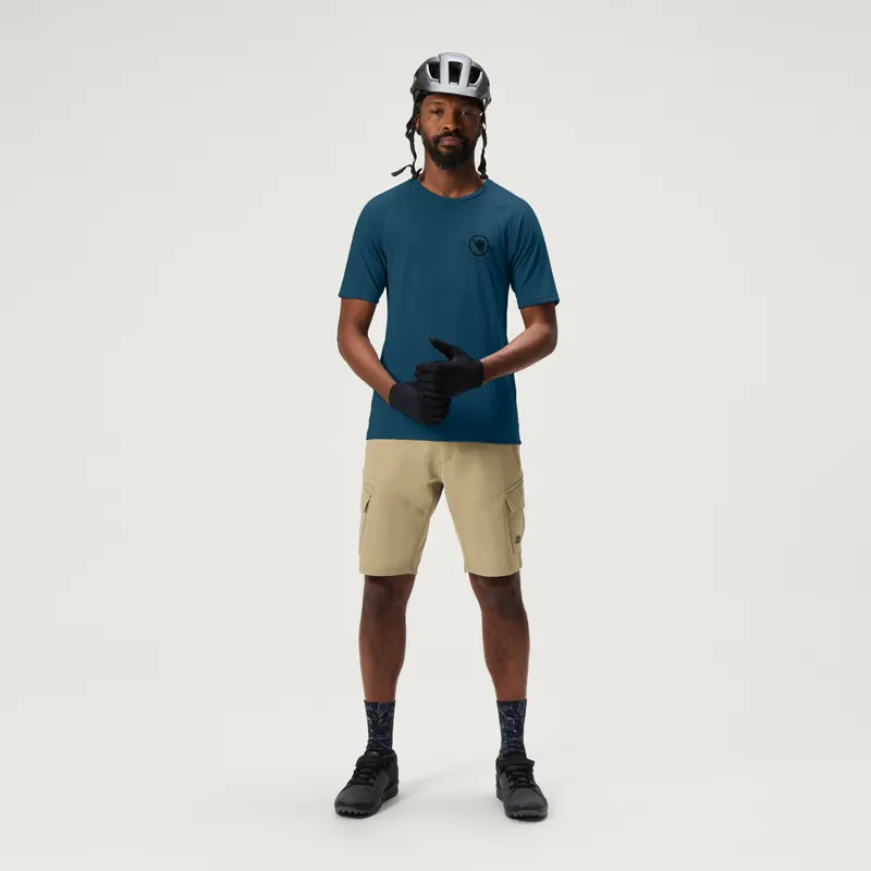 Endura Loop Tech Short Sleeve Tee Barra Blue-1