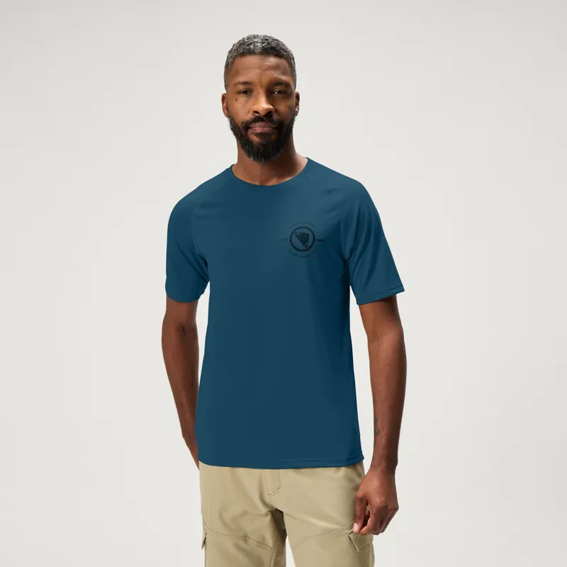 Endura Loop Tech Short Sleeve Tee Barra Blue