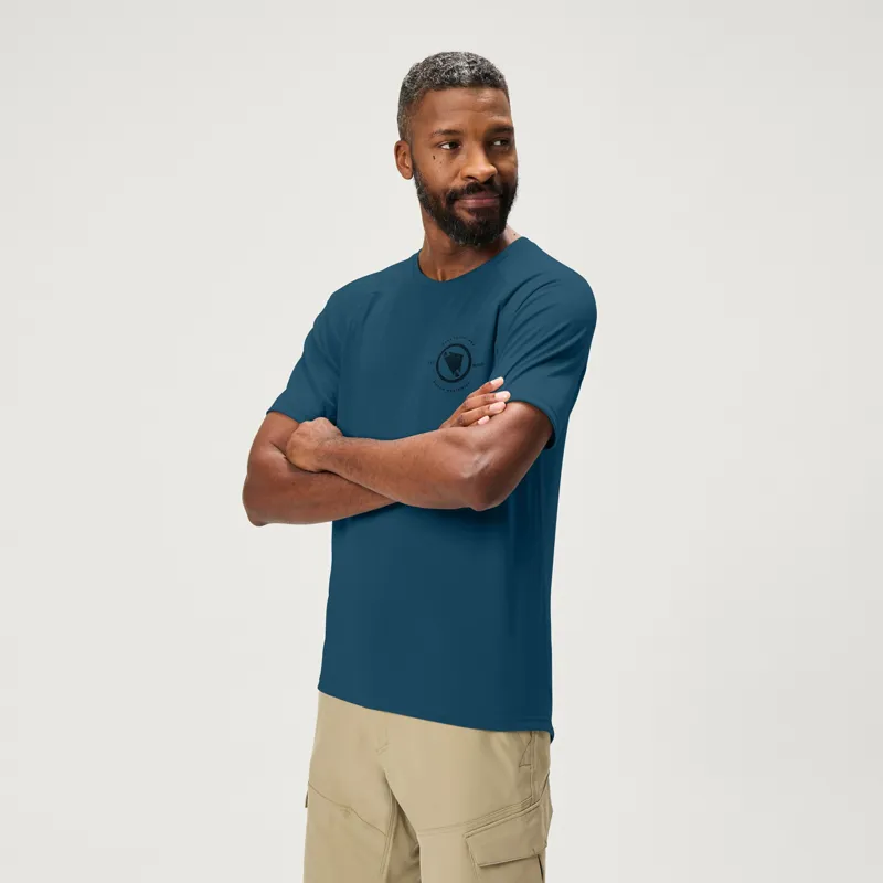 Endura Loop Tech Short Sleeve Tee Barra Blue-2