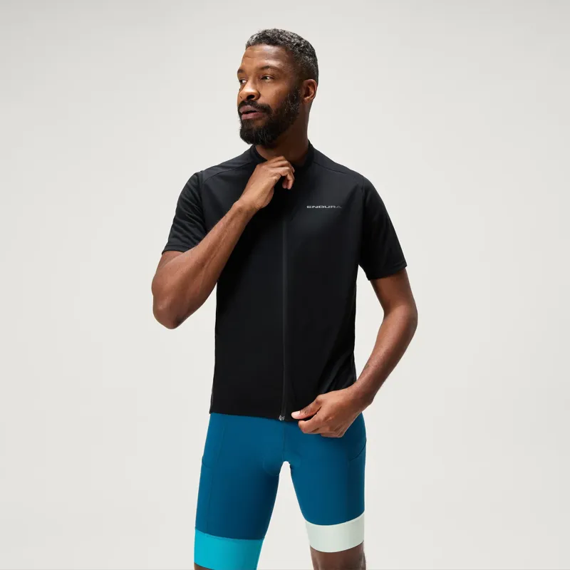Endura Loop Short Sleeve Zipped Jersey XL Black