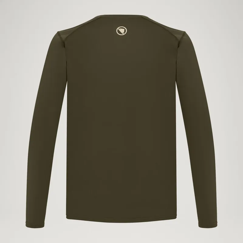 Endura Loop Tech Long Sleeve Tee Shirt Olive Green-1